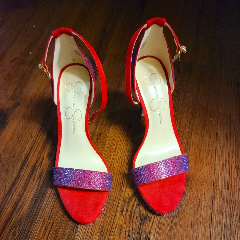 NWT red 6.5 Jessica Simpson heels.